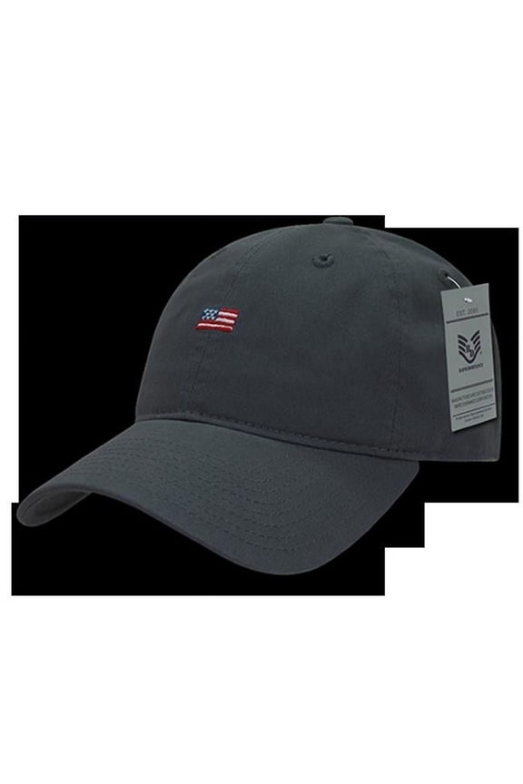 Rapid Dominance Small USA Flag Relaxed Graphic Cap, Dark Gary