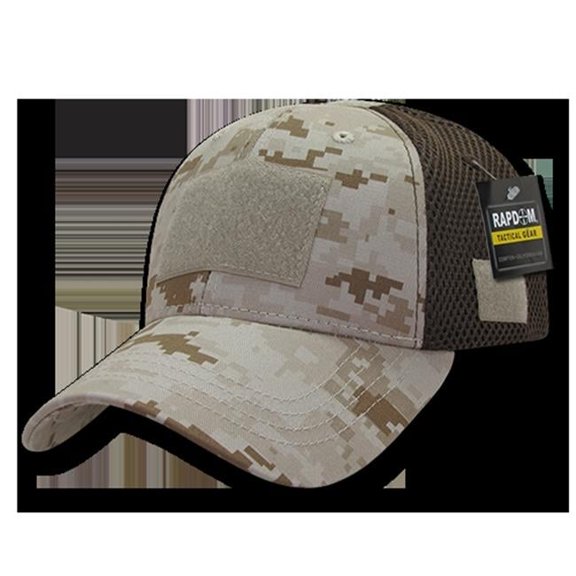RapDom Low Crown Mesh Tactical Operator Cap [Desert Digital - Adjustable]