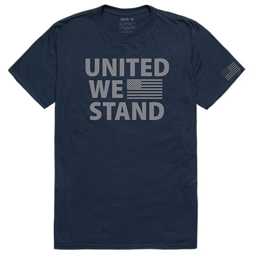 Rapid Dominance TS1-788-BGT-03 United We Stand Tactical Graphic T-shirt, Navy - Large