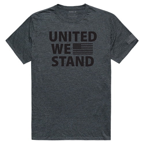 Rapid Dominance TS1-788-E9C-02 United We Stand Tactical Graphic T-shirt, Heather Charcoal - Medium