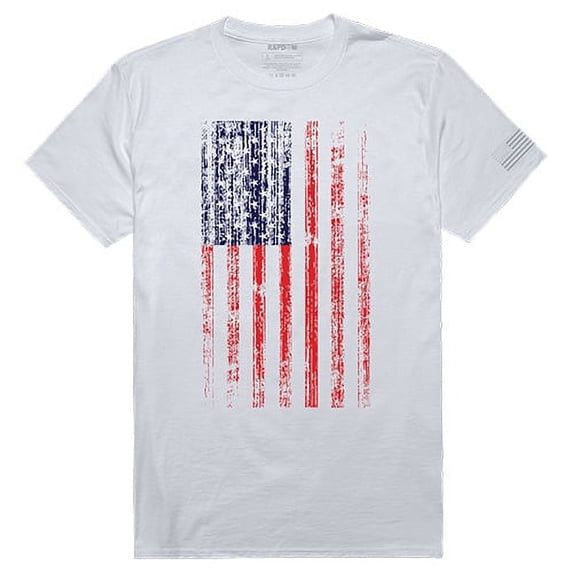 Tac. Graphic T, Distressed Flag, White, S