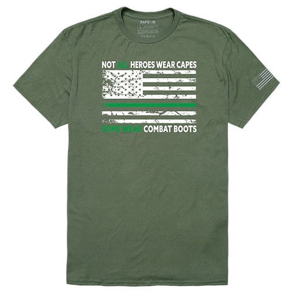 Rapid Dominance TS1-808-G78-04 Not All with TGL Tactical Graphic Tee Shirt, Olive - Extra Large