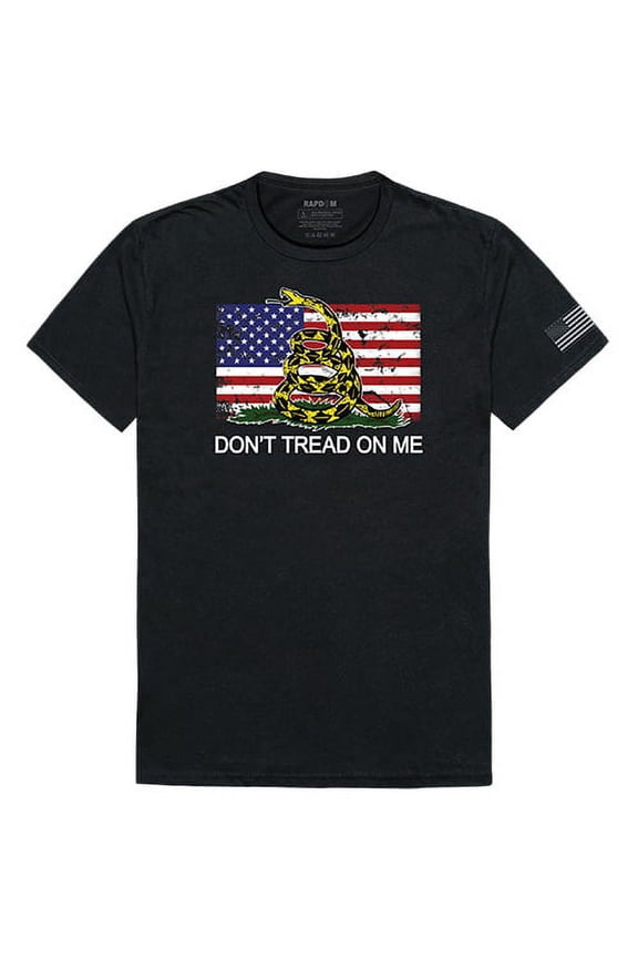 Tac. Graphic T, Flag 2 w/Gadsden, Black, S