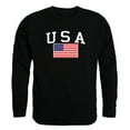 thumbnail image 1 of Rapid Dominance TS2-789-BLK-05 USA & Flag Graphic Crew Neck Sweatshirt, Black - 2X, 1 of 1