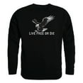 thumbnail image 1 of Rapid Dominance TS2-793-BLK-04 Live Free Graphic Crew Neck Sweatshirt, Black - Extra Large, 1 of 1