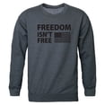 thumbnail image 1 of Rapid Dominance TS2-796-HCH-05 Freedom Isnt Graphic Crewneck Sweatshirt, Heather Charcoal - 2XL, 1 of 1