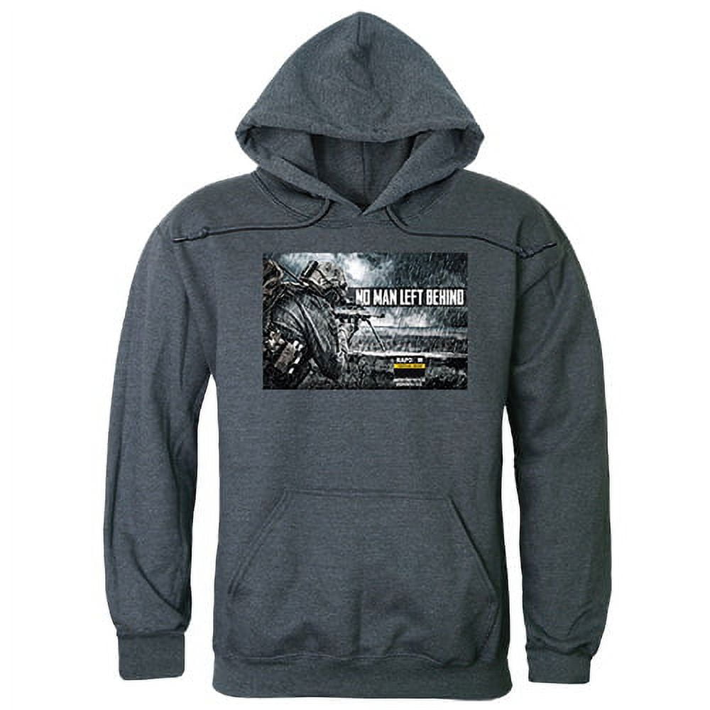Rapid Dominance Tactical Graphic Crewneck Sweatshirt - Heather Charcoal Grey, Premium Fleece