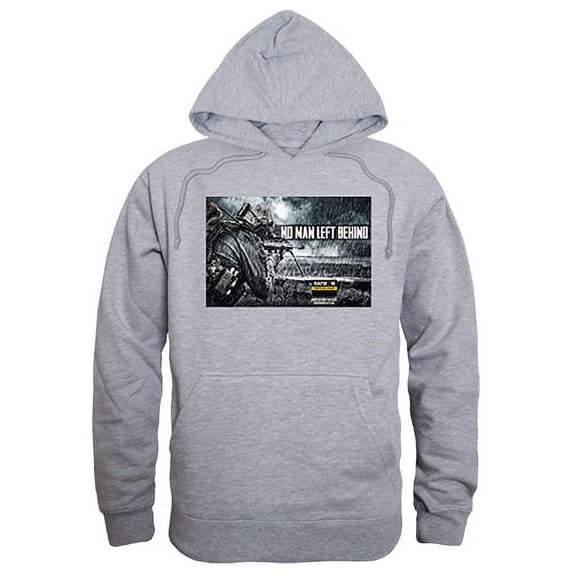 Rapid Dominance TS4-780-HGY-05 No Men Left Graphic Pullover Hoodie, Heather Grey - 2X