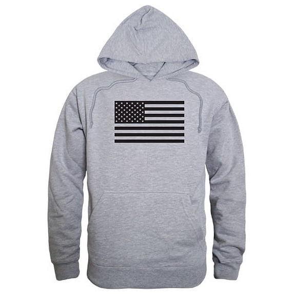 Rapid Dominance TS4-799-HGY-02 Tonal Flag Graphic Pullover Sweatshirt, Heather Gray - Medium