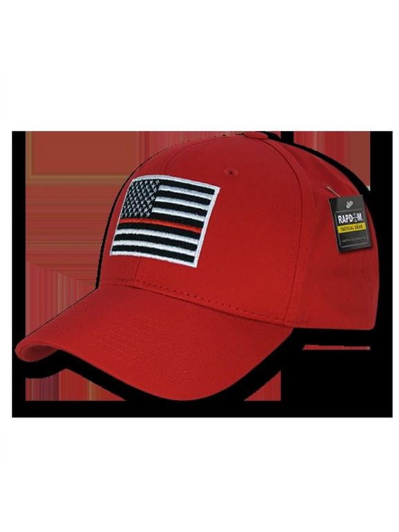 Thin Red Line Embroidered Operator Cap - Red