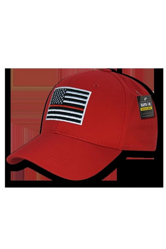 Thin Red Line Embroidered Operator Cap - Red