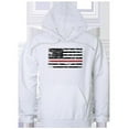 thumbnail image 1 of Rapid Dominance  Thin Red Line Graphic Pullover Sweatshirt, White - Large, 1 of 1