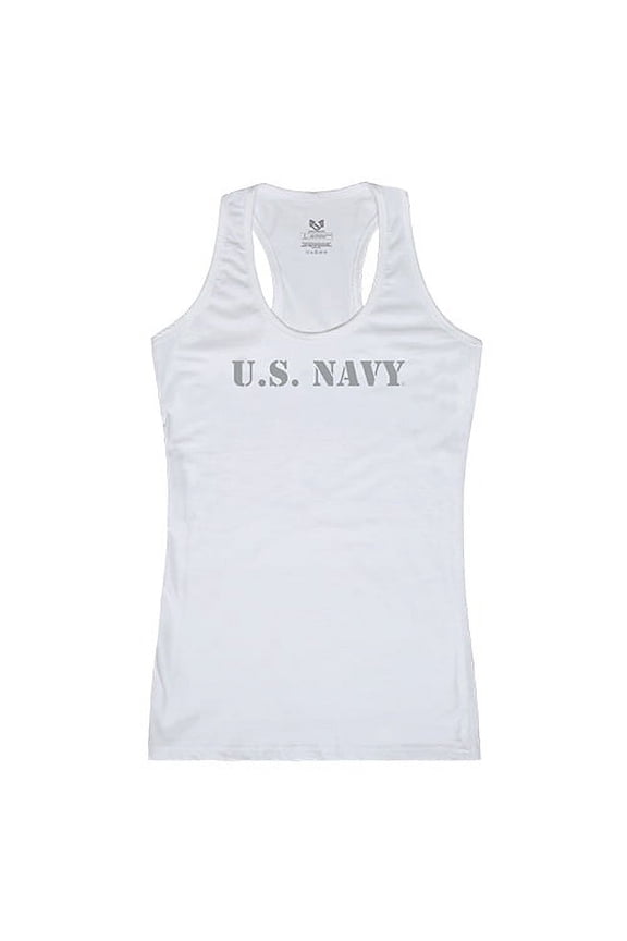 US Navy 2 Graphic Tank Top, White - Extra Large