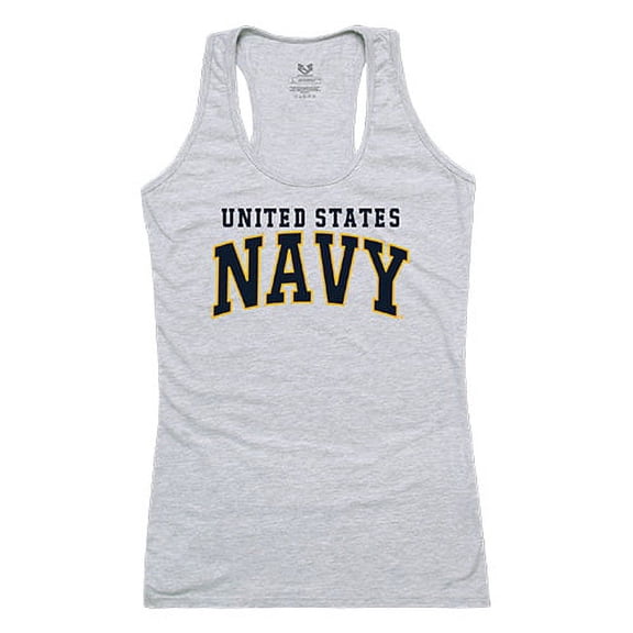 Rapid Dominance  US Navy 3 Graphic Tank Top, Heather Grey - Small
