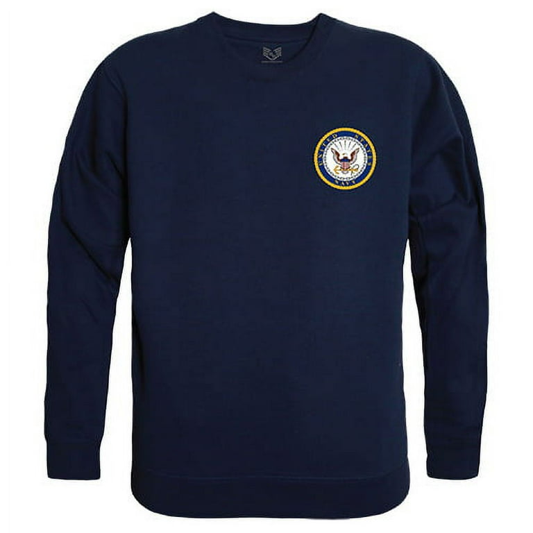 Rapid Dominance US Navy Emblem Graphic Mens Crewneck Sweatshirt Navy Blue S Walmart