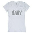 thumbnail image 1 of Rapid Dominance  US Navy Graphic V-Neck T-Shirt, White - Extra Large, 1 of 1