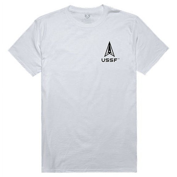 Rapid Dominance US Space Force5 Relaxed Graphic T-Shirt, White - Medium
