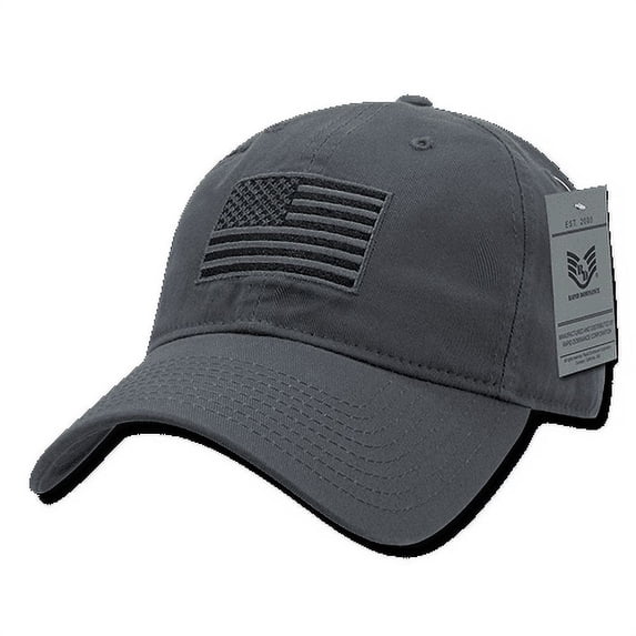 Rapid Dominance US USA American Tonal Flag Dad Caps Hats Washed Cotton Polo