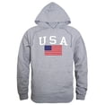 thumbnail image 1 of Rapid Dominance  USA & Flag Graphic Pullover Sweatshirt, Heather Grey - Small, 1 of 1