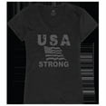 thumbnail image 1 of Rapid Dominance  USA Strong 2 Graphic V-Neck T-Shirts, Black - Large, 1 of 1