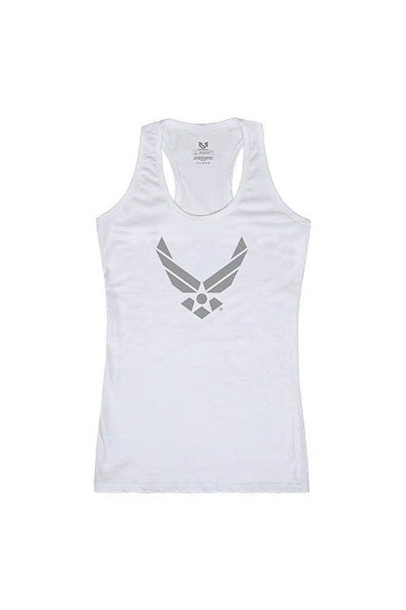 USAF Wing Graphic Tank Top, White - Extra Large