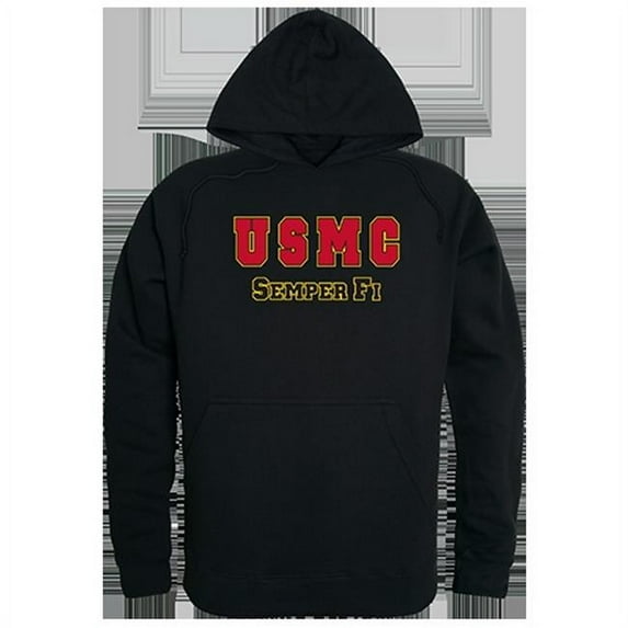 Rapid Dominance USMC Graphic Pullover Sweatshirt, Black - 2X