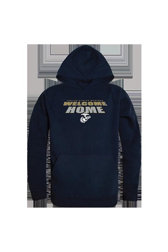 Rapid Dominance USMC Welcome Graphic Pullover Sweatshirt, Navy - Large