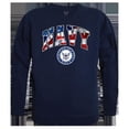 thumbnail image 1 of Rapid Dominance  USN Flag Letter Graphic Crewneck Sweatshirt, Navy - Large, 1 of 1