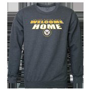 Rapid Dominance USN Welcome Graphic Crewneck Sweatshirt, Heather Charcoal - Extra Large