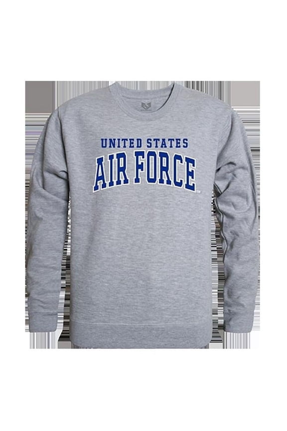 Rapid Dominance United States Air Force 1 Graphic Crew Neck T-Shirt, Heather Grey - Large