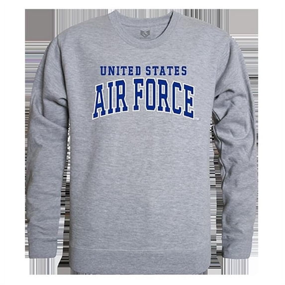 Rapid Dominance United States Air Force 1 Graphic Crew Neck T-Shirt, Heather Grey - Large