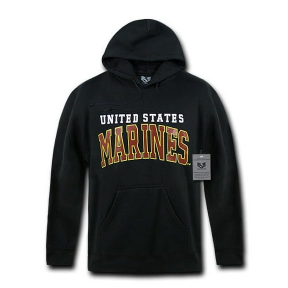 Rapid Dominance United States Marines Mens Pullover Hoodie [Black - L]