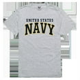 thumbnail image 1 of Rapid Dominance  United States Navy 3 Relaxed Graphic T-Shirt, Heather Grey - 2X, 1 of 1