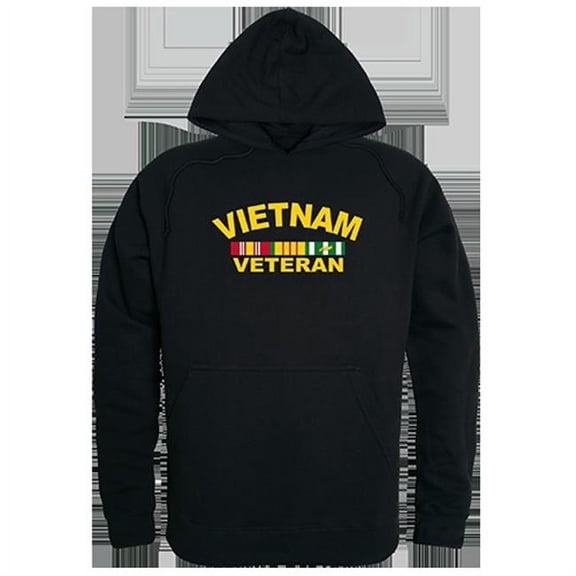 Rapid Dominance Vietnam Veteran Graphic Mens Pullover Hoodie [Black - 2XL]