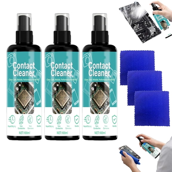 Rapid-Drying PCB & Motherboard Cleaner, 100ml Mainboard Cleaning Solution, Fast-Drying Pcb and Motherboard Cleaner for Laptop TV Keyboard Car (3PCS)