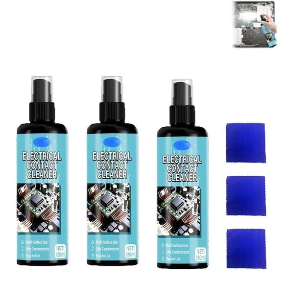 Rapid-Drying PCB & Motherboard Cleaner, 2026 Upgrade Circuit Board Cleaner, Breaks Down Residues, Oil, Dust, Fast Drying, for Phone Console PC Repair (3 Set)