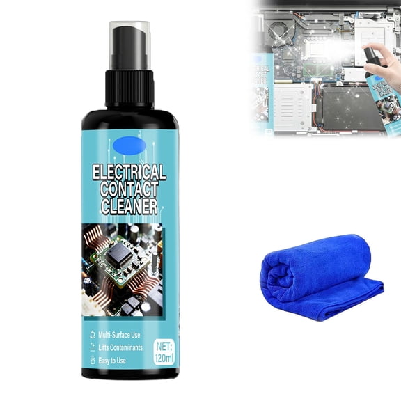Rapid-Drying PCB & Motherboard Cleaner, Electronic Contact Cleaner Spray, Fast-Drying Precision Electronics Cleaning Solution for Circuit Boards Laptops Keyboards and Automotive Electronics,1Set