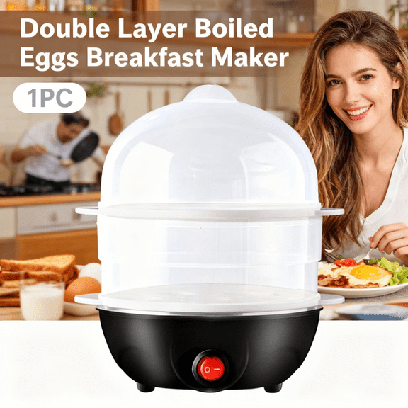 Rapid Egg Cooker,14 Egg Capacity Electric Egg Cooker,Resistant Egg Boiler With Auto Shut-Off for Soft,Medium,Hard Boiled