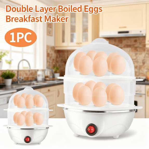 Rapid Egg Cooker,14 Egg Capacity Electric Egg Cooker,Resistant Egg Boiler With Auto Shut-Off for Soft,Medium,Hard Boiled
