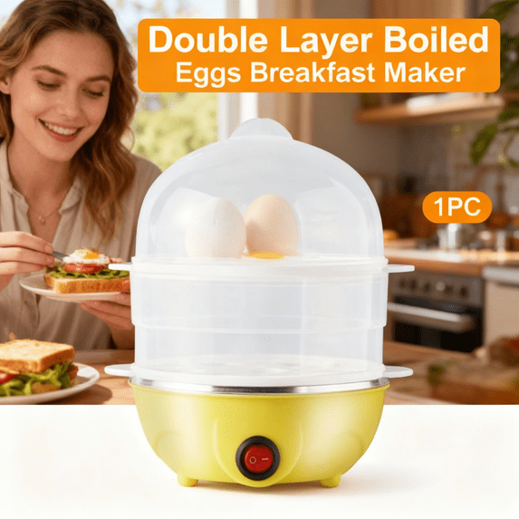 Rapid Egg Cooker,14 Egg Capacity Electric Egg Cooker,Resistant Egg Boiler With Auto Shut-Off for Soft,Medium,Hard Boiled