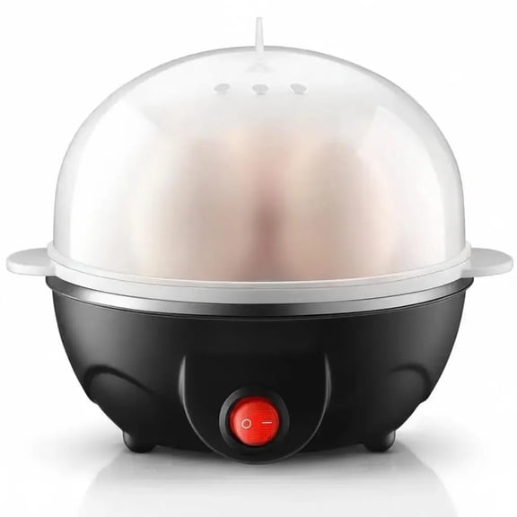 Rapid Egg Cooker, 7 Capacity Boiled Eggs Maker with Stainless Steel Plate, Smart Egg Cooker for Home Dorm Office