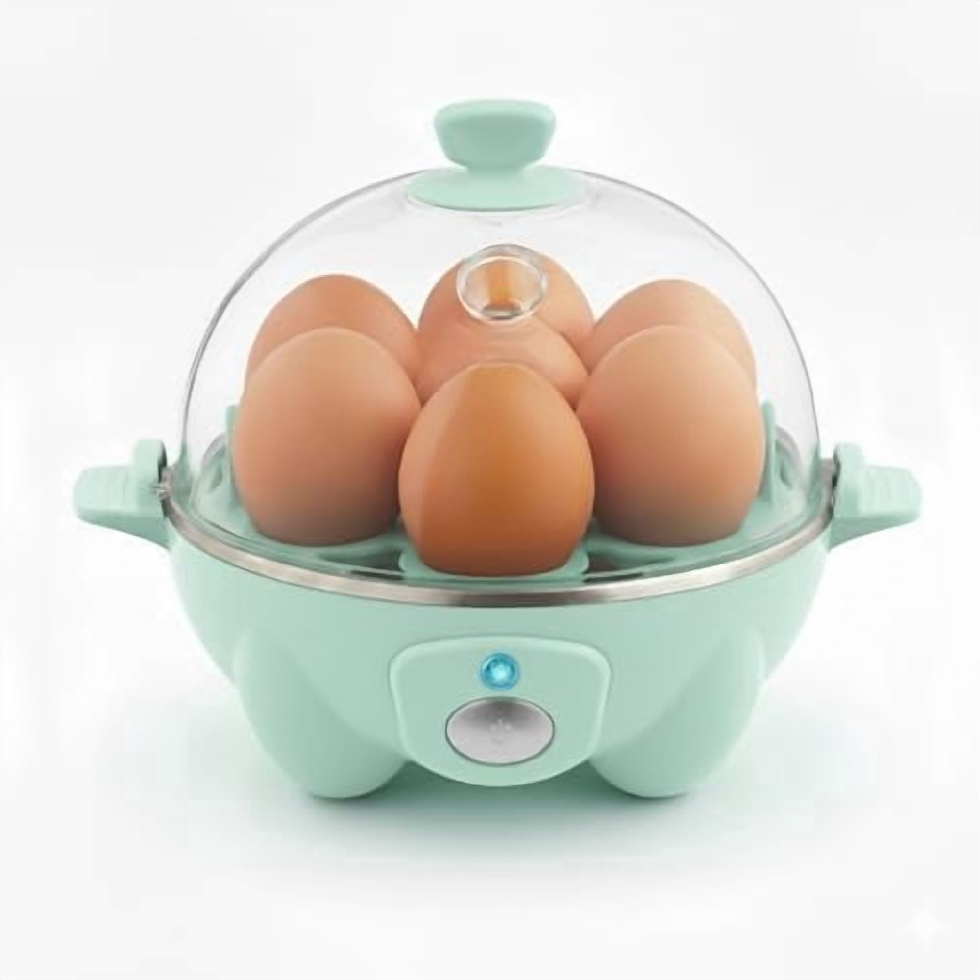 Rapid Egg Cooker - Boiler, Poacher & Steamer - Includes Measuring & Recipe Guide - Dishwasher Safe - BPA Free - Holds 7 Eggs, Aqua