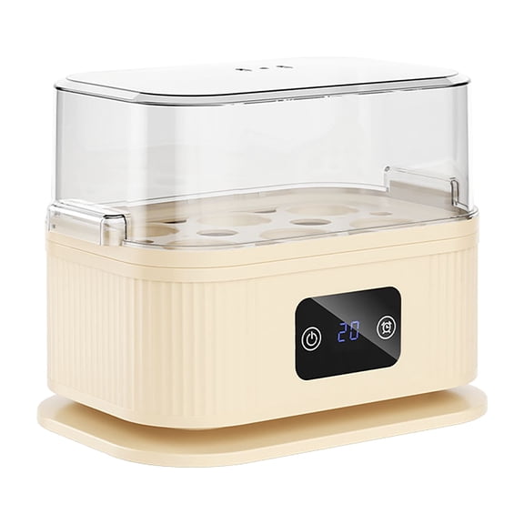 Rapid Egg Cooker Electric 6 Eggs Capacity, Soft, Medium, Hard Boiled, Poacher, Omelet Maker Egg Poacher With Auto Shut-Off Egg Cooker Beige 7*6*5 In