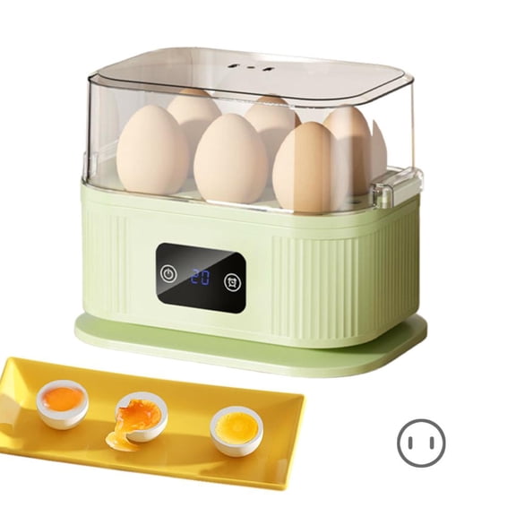 Rapid Egg Cooker Electric 6 Eggs Capacity, Stainless Steel Electric Eggs Cooker, Soft, Medium, Hard Boiled, Poacher, Omelet Maker Egg Poacher With Auto Shut-Off