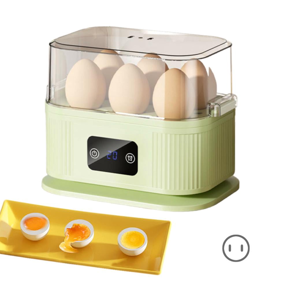 Rapid Egg Cooker, Electric 6 Eggs Cooker for Hard Boiled Eggs, Soft, Medium, Egg Poacher, Food & Vegetable Steamer for Breakfast, Salad, Meal Preparation