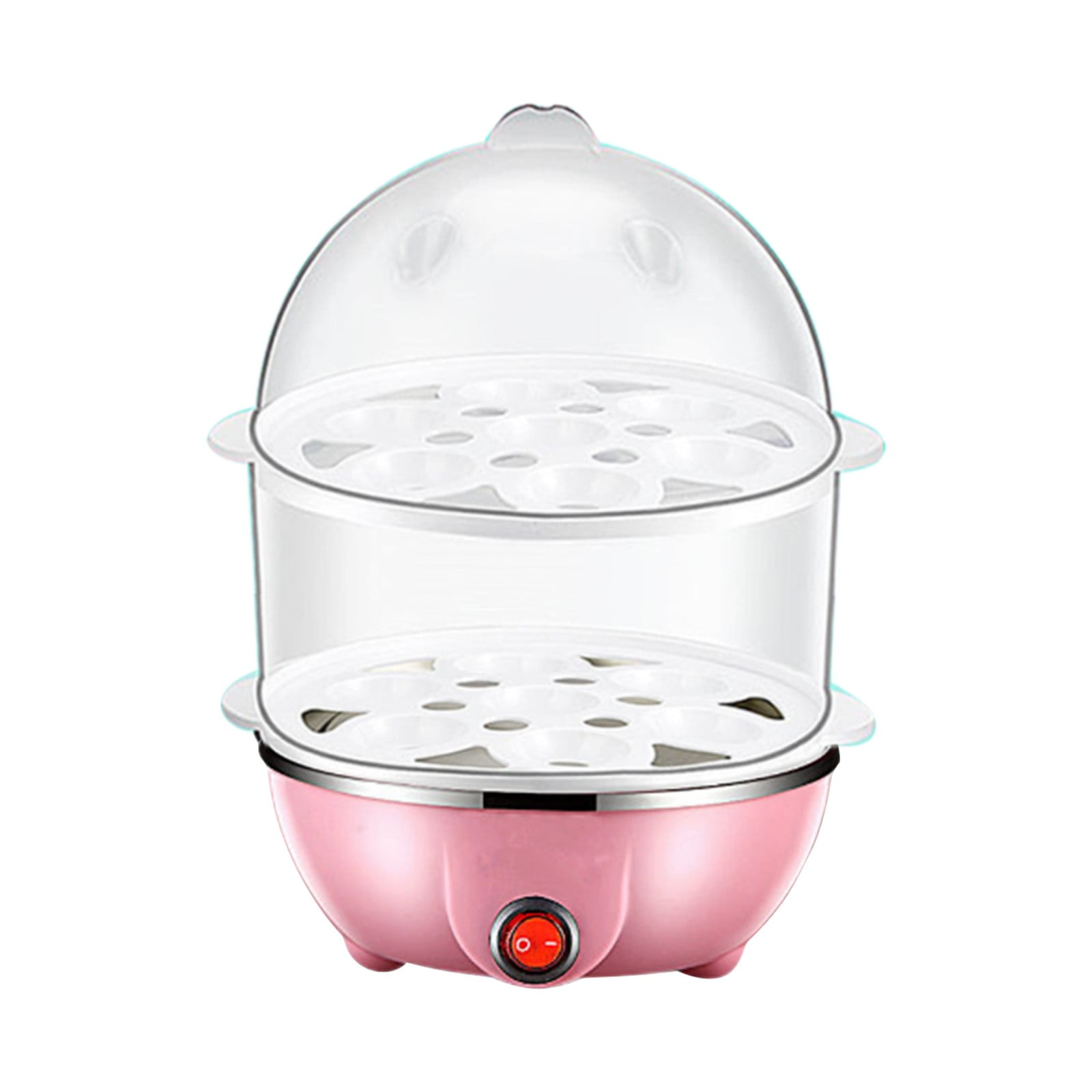 Rapid Electric Egg Cooker and Poacher with Auto Shut Off for Omelet, Soft, Medium and Hard Boiled Eggs - 14 Egg Capacity Tray, Double Stack