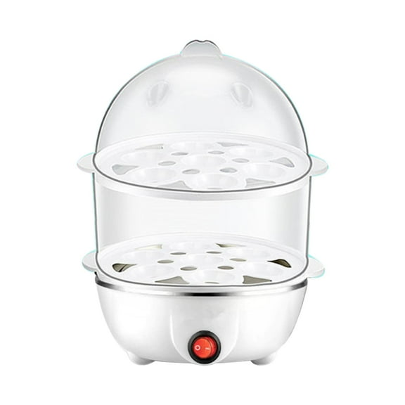 Rapid Electric Egg Cooker and Poacher with Auto Shut Off for Omelet, Soft, Medium and Hard Boiled Eggs - 14 Egg Capacity Tray, Double Stack
