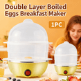 thumbnail image 1 of Rapid Electric Egg Cooker for Hard Boiled Eggs,14 Egg Dual Layer Egg Boiler with Auto Shut off Steam Trays and Dishwasher Safe Parts, 1 of 11