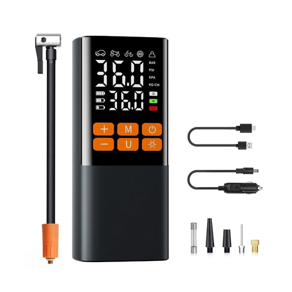 Rapid Electric Tire Inflator with 36L Minimum Stream Rate for Quick Inflation of Automobile Rubber Velocipedes and Autom
