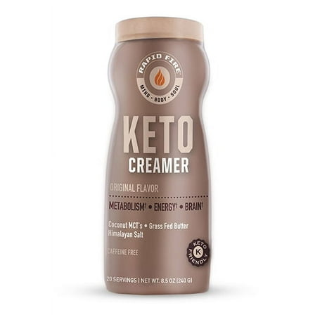 Rapid Fire Ketogenic Coffee Protein Creamer, Original, 8.5 oz